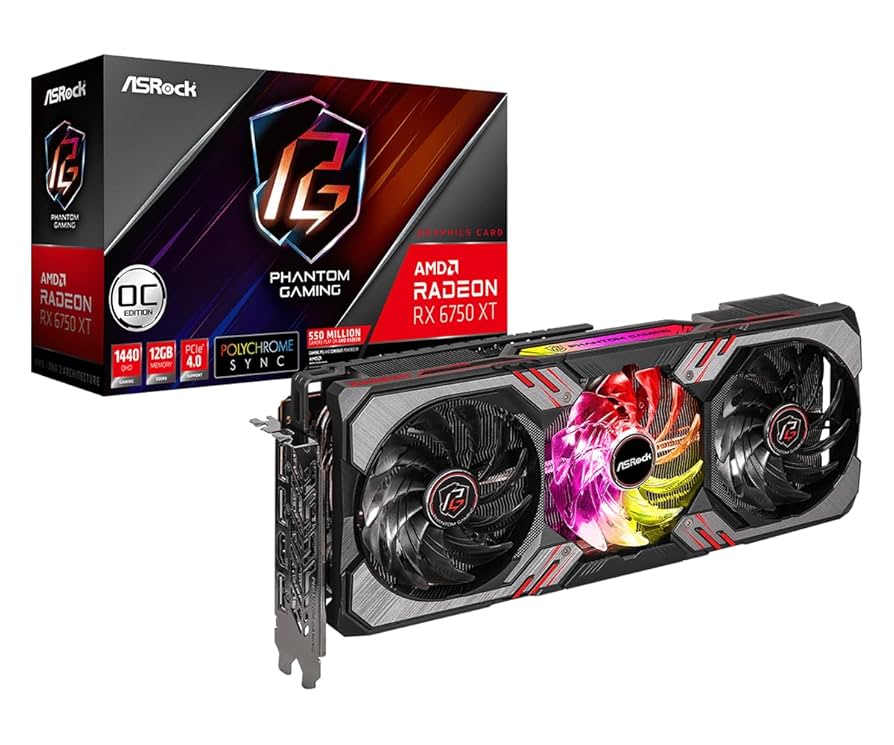 【訳有・ジャンク】ASRock Radeon RX6750XT 12GB OC Amazon.com: AsRock AMD Radeon RX 6750 XT Phantom Gaming D